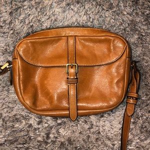 Brown Leather Fossil Bag